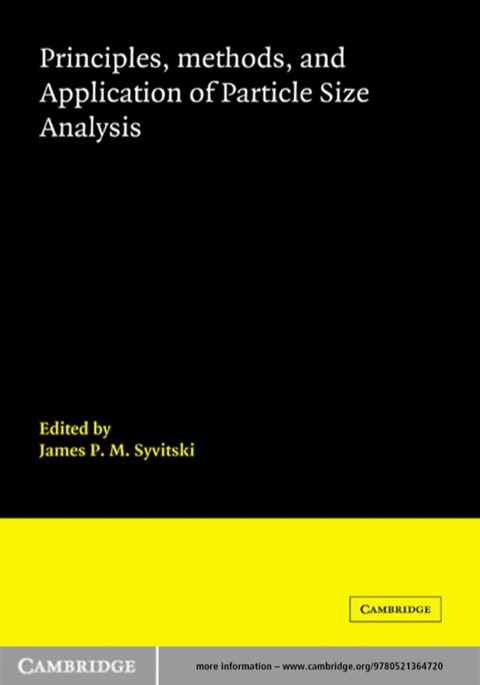 Cover image for book Principles, Methods and Application of Particle Size Analysis