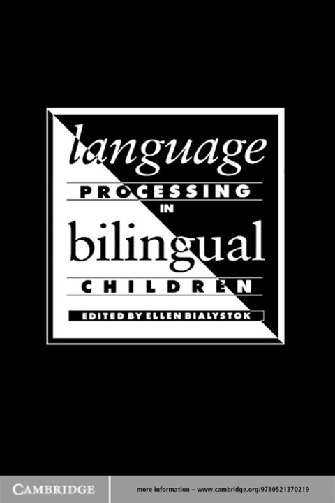 Cover image for book Language Processing in Bilingual Children