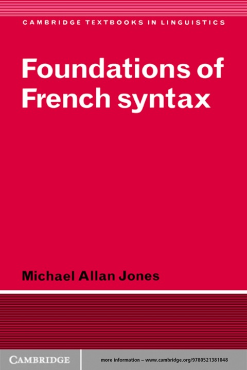 Foundations of French Syntax 