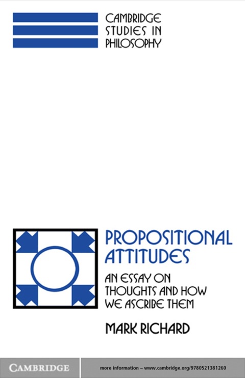 Cover image for book Propositional Attitudes