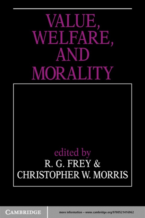 Cover image for book Value, Welfare, and Morality