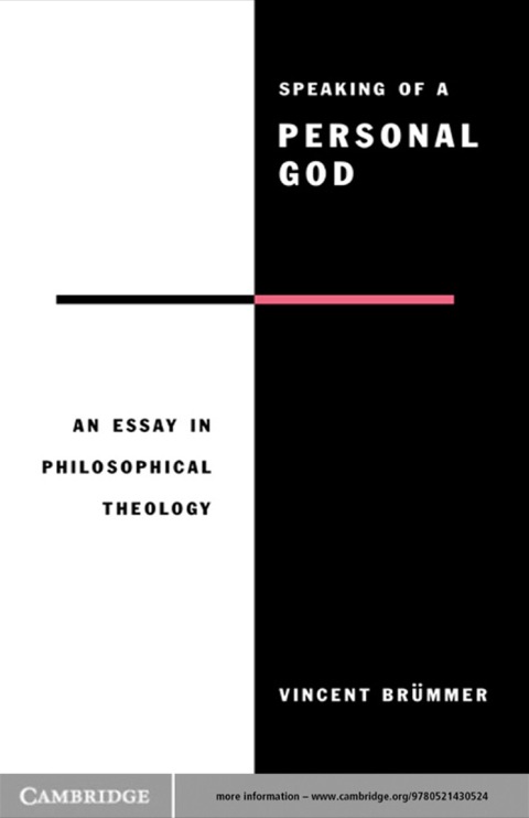 Cover image for book Speaking of a Personal God