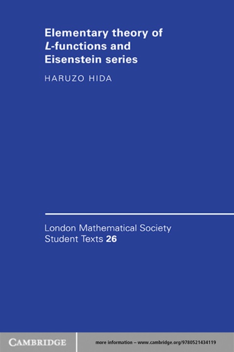 Cover image for book Elementary Theory of L-functions and Eisenstein Series