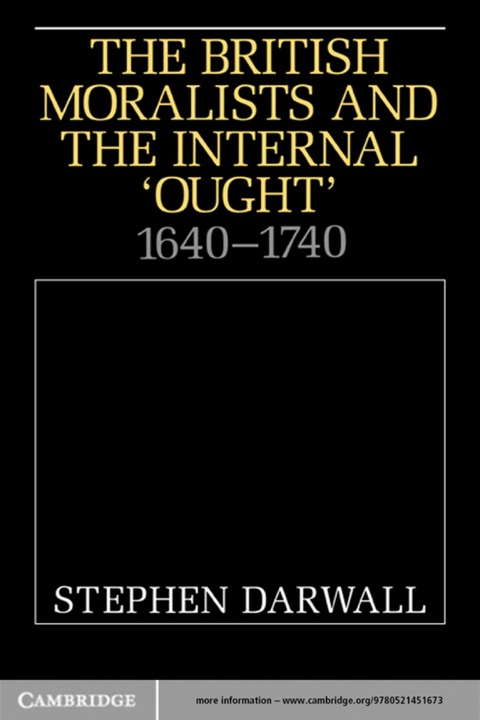 Cover image for book The British Moralists and the Internal 'Ought'