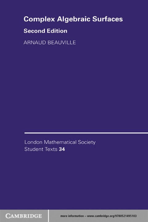 Cover image for book Complex Algebraic Surfaces