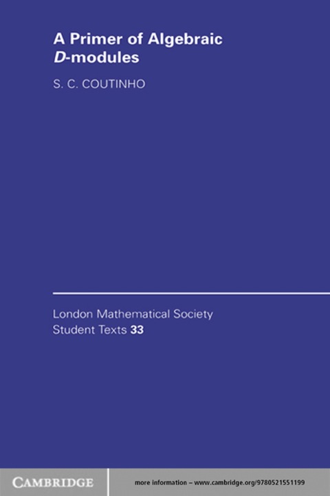 Cover image for book A Primer of Algebraic D-Modules
