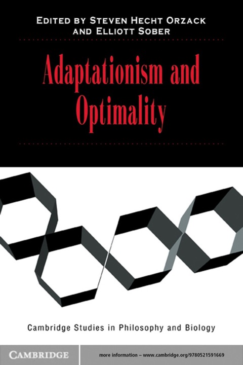 Cover image for book Adaptationism and Optimality