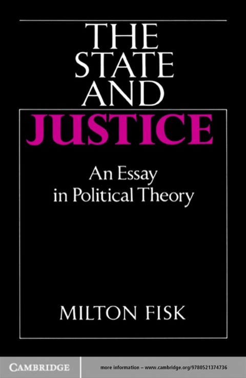 Cover image for book The State and Justice