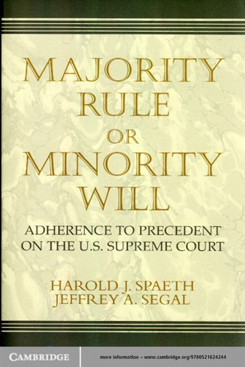 Cover image for book Majority Rule or Minority Will