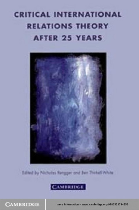Cover image for book Critical International Relations Theory after 25 Years
