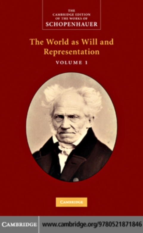 Cover image for book Schopenhauer: 'The World as Will and Representation': Volume 1