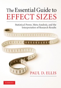 Cover image: The Essential Guide to Effect Sizes 9780521194235