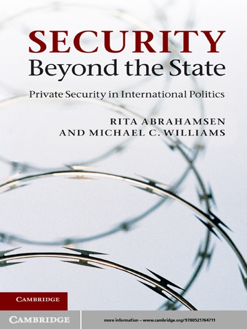 Cover image for book Security Beyond the State