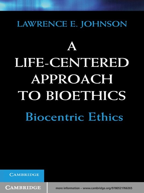 Cover image for book A Life-Centered Approach to Bioethics