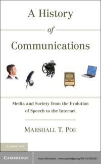 Cover image: A History of Communications 1st edition 9781107004351
