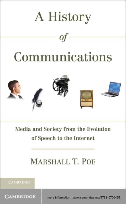 Cover image for book A History of Communications