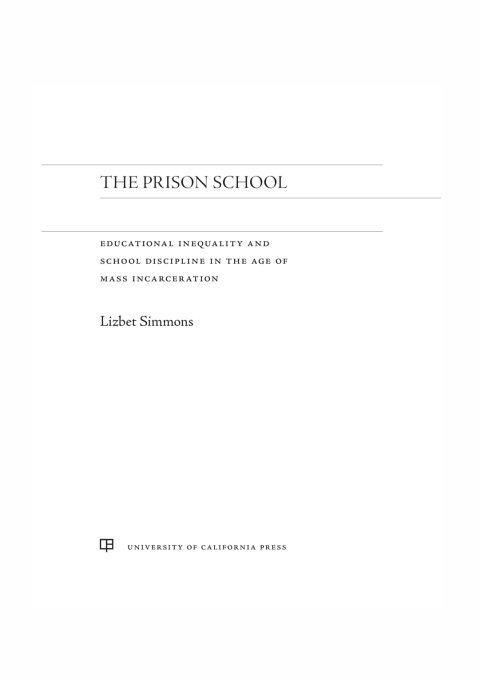 Cover image for book The Prison School