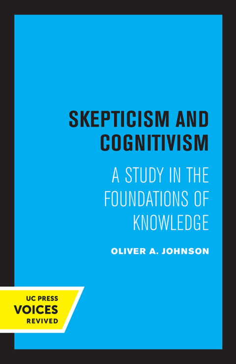 Cover image for book Skepticism and Cognitivism