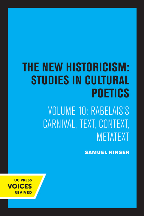 Cover image for book Rabelais's Carnival
