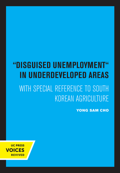 Cover image for book Disguised Unemployment in Underdeveloped Areas