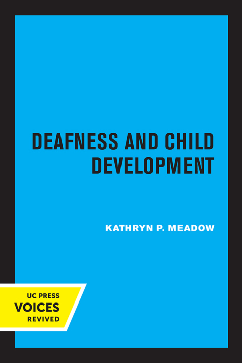Cover image for book Deafness and Child Development