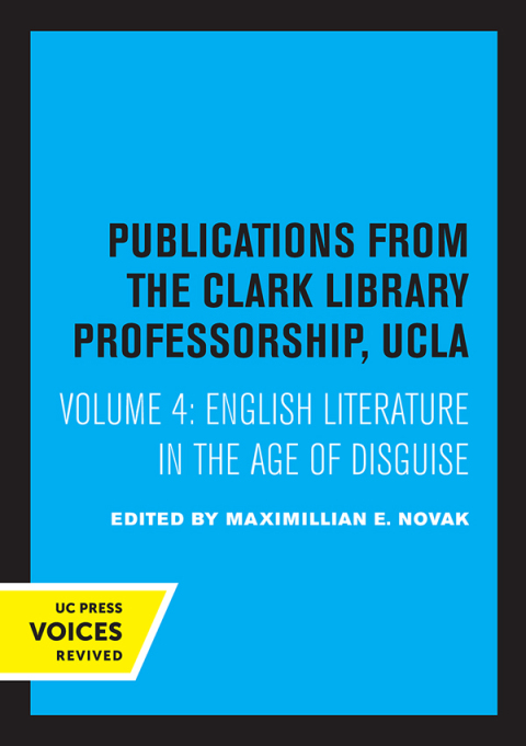 Cover image for book English Literature in the Age of Disguise