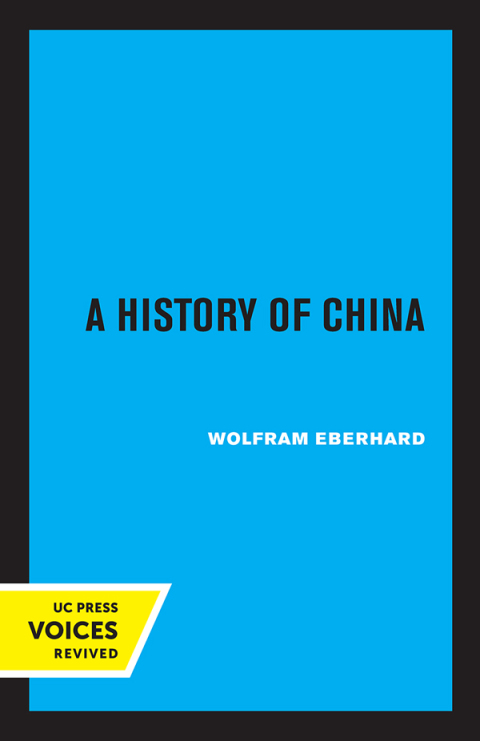 Cover image for book A History of China