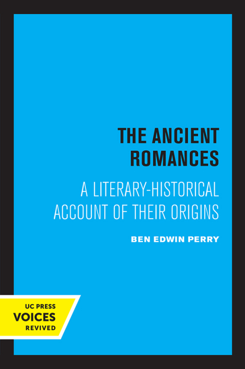 Cover image for book The Ancient Romances