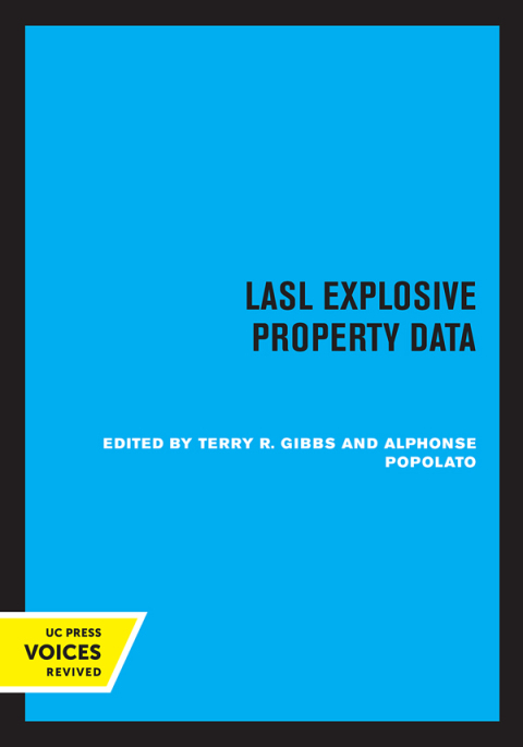 Cover image for book LASL Explosive Property Data