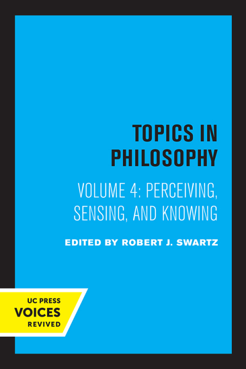 Cover image for book Perceiving, Sensing, and Knowing