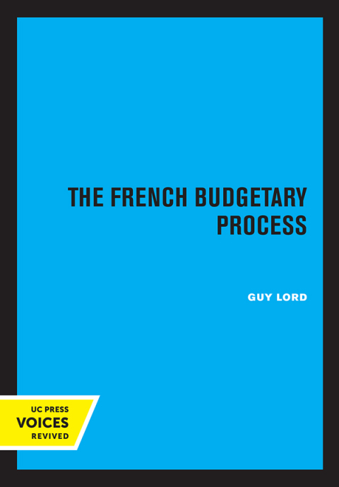 Cover image for book The French Budgetary Process