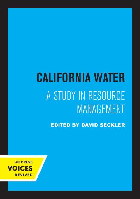 Cover image for book California Water