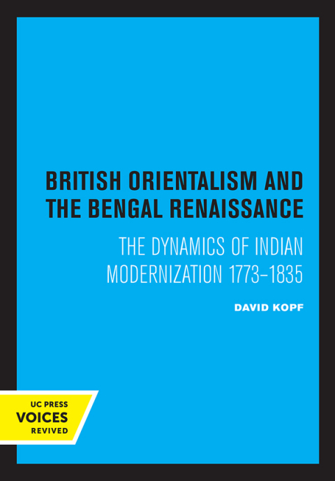 Cover image for book British Orientalism and the Bengal Renaissance