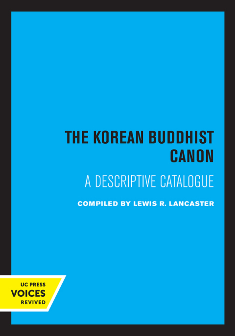 Cover image for book The Korean Buddhist Canon