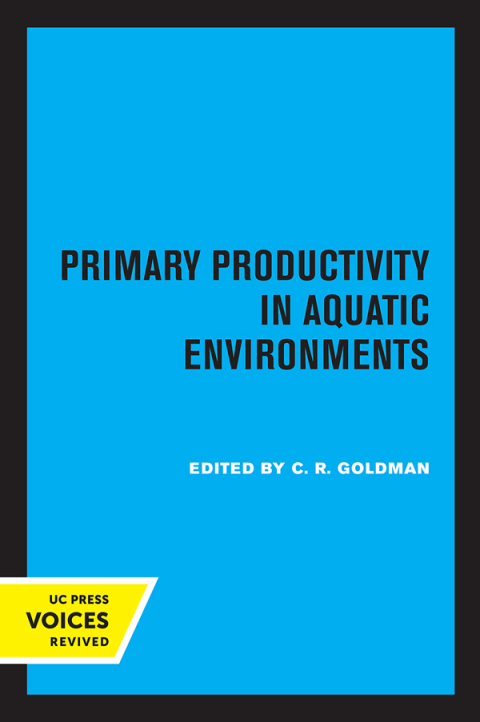 Cover image for book Primary Productivity in Aquatic Environments