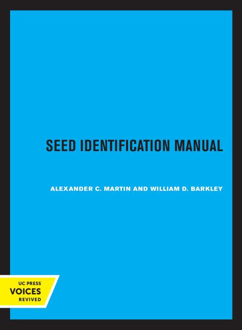 Cover image for book Seed Identification Manual