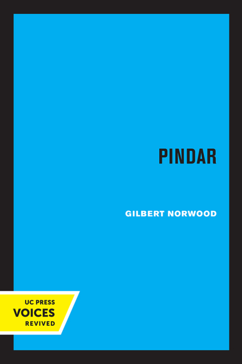 Cover image for book Pindar