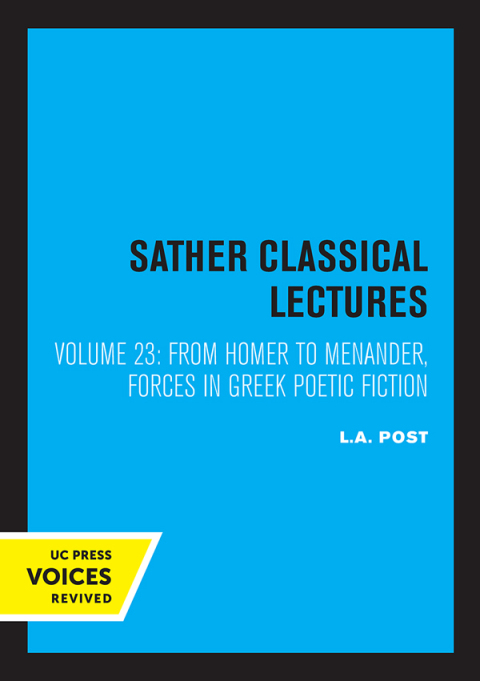 Cover image for book From Homer to Menander