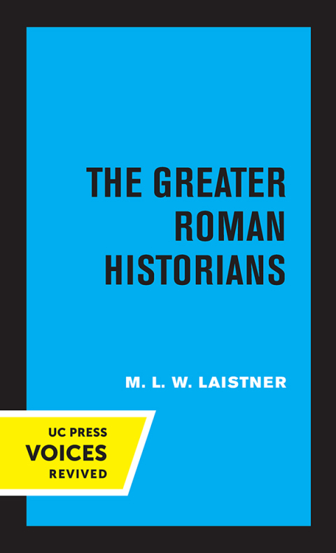Cover image for book The Greater Roman Historians