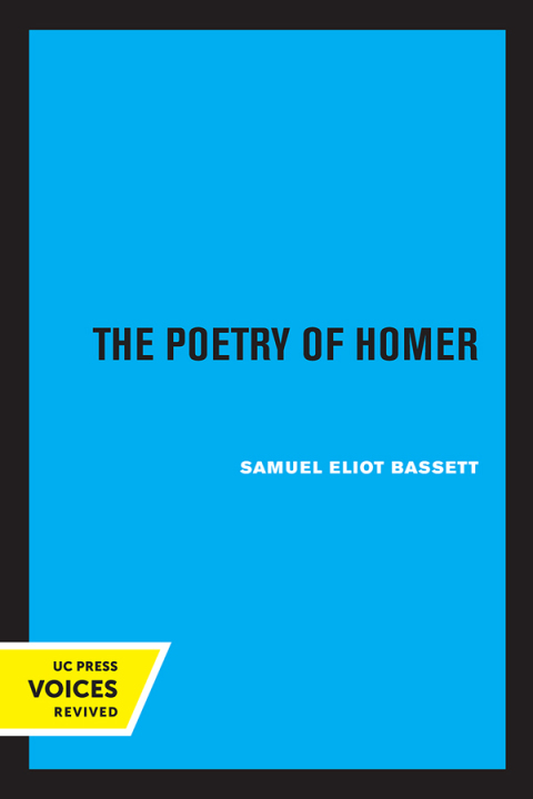 Cover image for book The Poetry of Homer