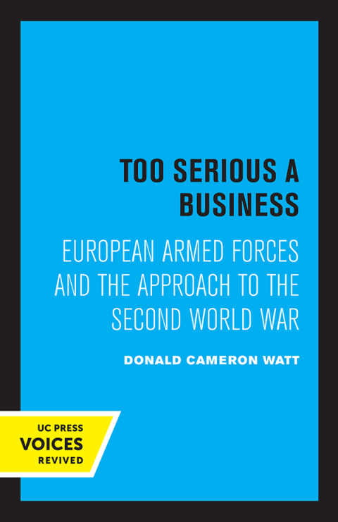 Cover image for book Too Serious a Business