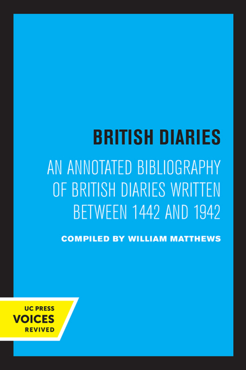 Cover image for book British Diaries