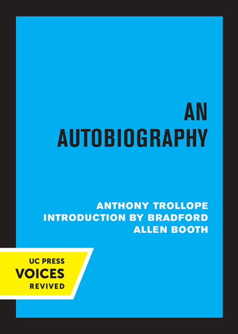 Cover image for book Anthony Trollope An Autobiography