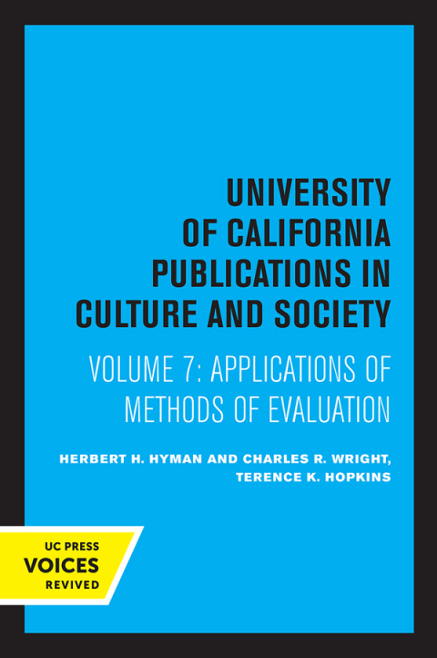 Cover image for book Applications of Methods of Evaluation