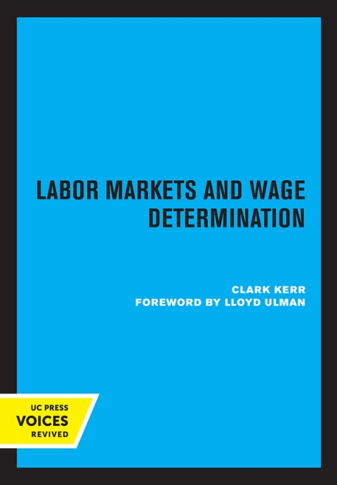 Cover image for book Labor Markets and Wage Determination