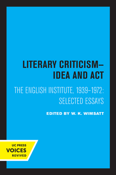 Cover image for book Literary Criticism