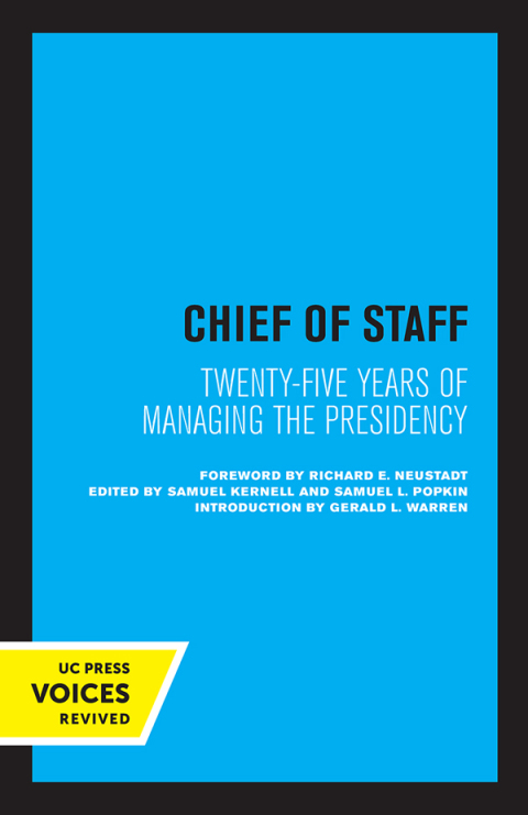 Cover image for book Chief of Staff