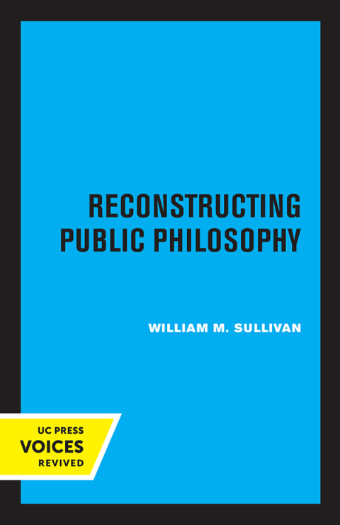 Cover image for book Reconstructing Public Philosophy