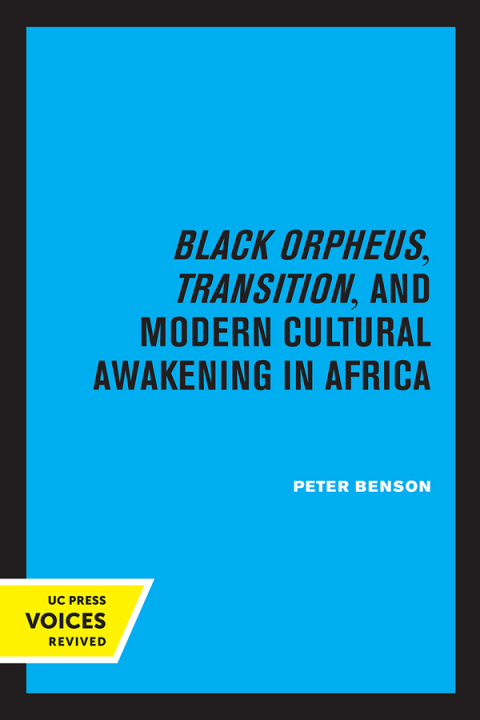 Cover image for book Black Orpheus, Transition, and Modern Cultural Awakening in Africa