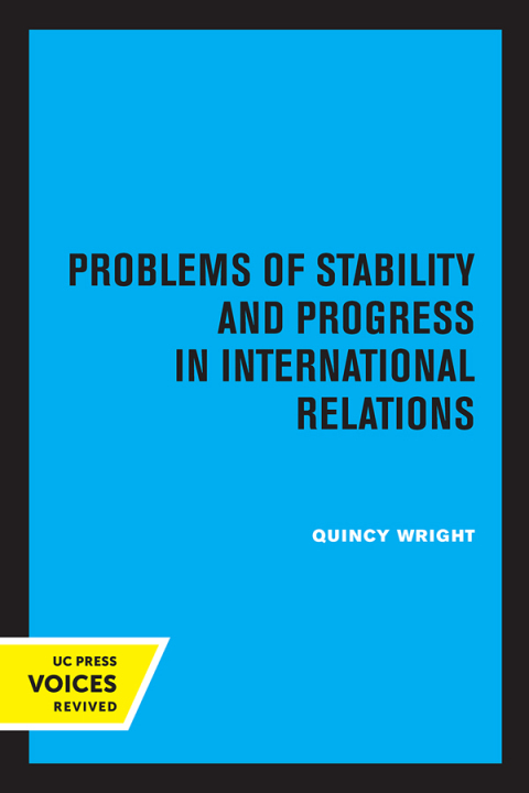 Cover image for book Problems of Stability and Progress in International Relations